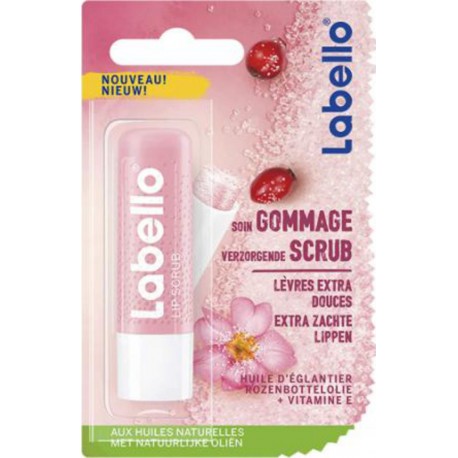 Labello Soin Gommage pour les Lèvres Huile d'Eglantier & Vitamine E