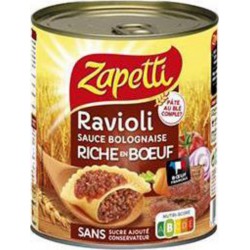 ZAPETTI Plat cuisiné Ravioli Bolognaise 800g (lot de 3)