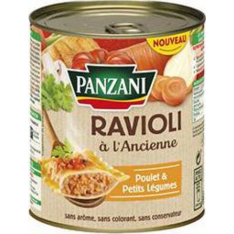 PANZANI Ravioli Poulet à l'ancienne 800g (lot de 6)