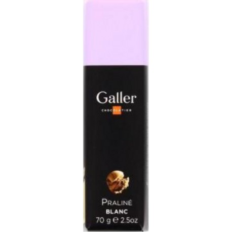 Galler Bâton Chocolat Blanc à la Praline 65g