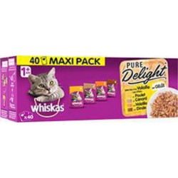 Whiskas Les Marmitons en gelée sélection Volaille pour chats 40 sachets de 85g