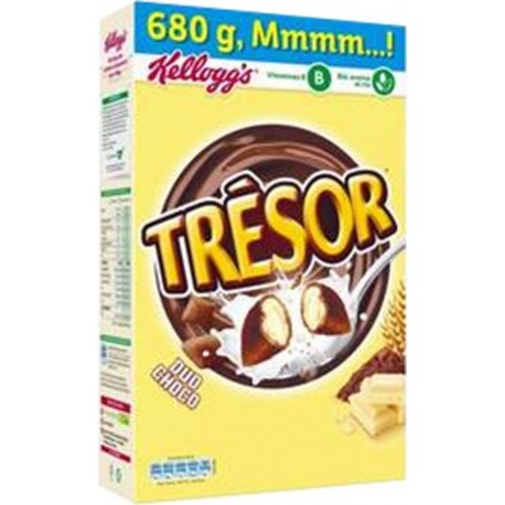 Kellogg's Trésor Duo Choco Maxi Format 680g (lot de 3 soit 2,04Kg)