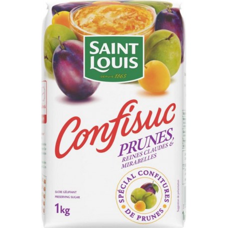 Saint Louis Confisuc Prunes Reines Claudes & Mirabelles Spécial Confitures d’Abricots 1Kg (lot de 6)