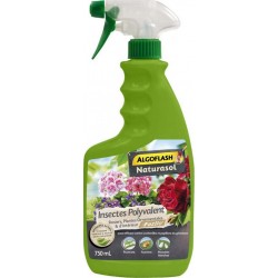 Algoflash Spray Naturasol Insectes Polyvalent Rosiers Plantes Ornementales et d’Intérieur 750ml (lot de 3)
