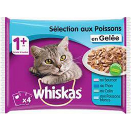 WHISKAS SACHET POISSON 4X100G 3065890027978