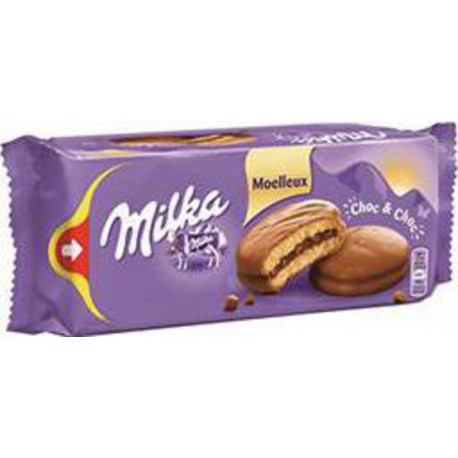 Milka Gâteaux Moelleux Choc paquet de 7 gâteaux 175g (lot de 6)