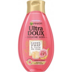 Garnier Ultra Doux Douche Soin Savon d’Alep & Huile de Rose 250ml (lot de 4)