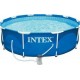 INTEX Kit Piscine Metal Frame Ronde Tubulaire 3,05m x 0,76m avec système de filtration et bâche 28204FR