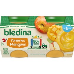 Bledina Compotes bébé dès 6 mois, pomme mangue