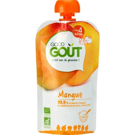 Good Gout Compote bébé dès 4 mois, mangue bio