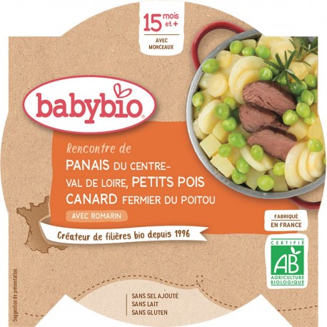 Babybio Plat bébé dès 15 mois, légumes canard