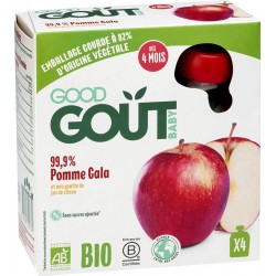 Good Gout Dessert pour bébé dès 4 mois, Bio pomme gala