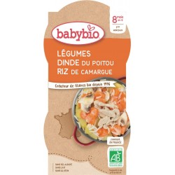 Babybio Plat bébé dès 8 mois, légumes dinde