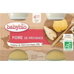 Babybio Compotes bébé dès 4 mois, poire