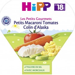 HIPP Plat bébé dès 18 mois, macaroni/colin