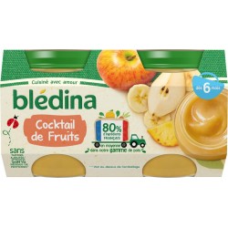 Bledina Compotes bébé dès 6 mois, cocktail de fruits