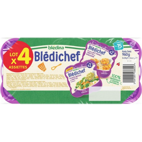 Bledina Plat bébé polenta brocolis & carottes