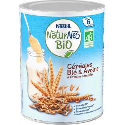 Nestlé Nestle P Tite Cereales Céréales bébé bio dès 6 mois blé et avoine NESTLE P'TITE CEREALES