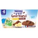 Nestlé P Tit Gourmand Desserts bébé bio bananes & cacao dés 8 mois réduit en sucres P'TIT GOURMAND 4x90g