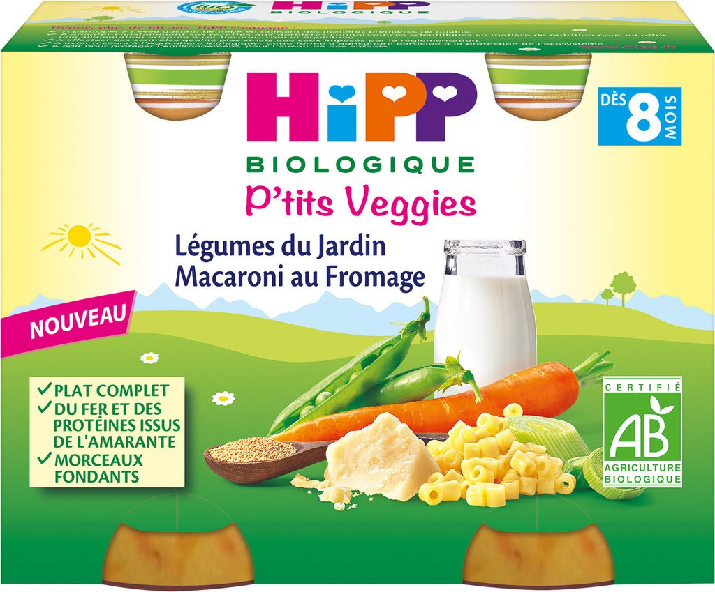 Repas pour bébé bio : Pensez Hipp Biologique