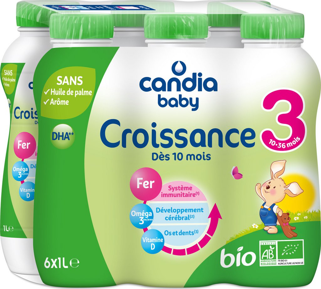 Candia Baby Croissance 3 Dès 10 mois BIO — Candia