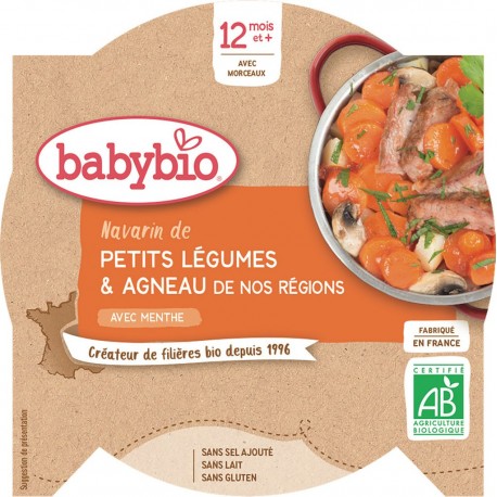 Babybio Plat bébé dès 12 mois, navarin agneau