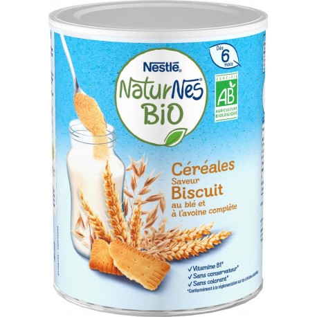 Nestle Céréales bébé biscuité dès 6 mois bio P'tite Céréale