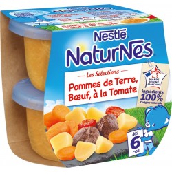 Naturnes Plats bébé dès 6 mois, pommes de terre bœuf