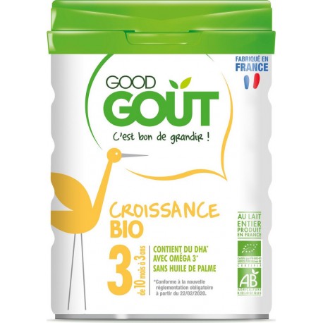 Good Gout Lait bébé en poudre 3ème âge bio