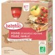 Babybio Compotes bébé dès 6 mois, pomme fraise vanille