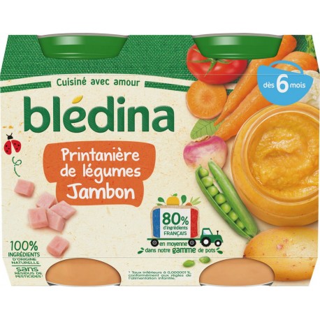 Bledina Petits pots bébé dès 4/6 mois, pomme de terre & poireaux 