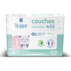 Biolane Couches bébé Taille 1 (2-5Kg) x28