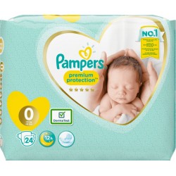 Pampers Couches bébé Taille 1 (2-5Kg) premium protection x44