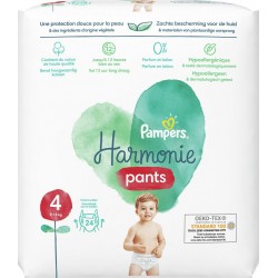 Pampers Couches Culotte Harmonie nappy pants taille 4 bébé 9-15Kg 24 couches
