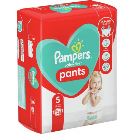 Pampers Couches-culotte taille 5 : 12-17Kg baby dry pants