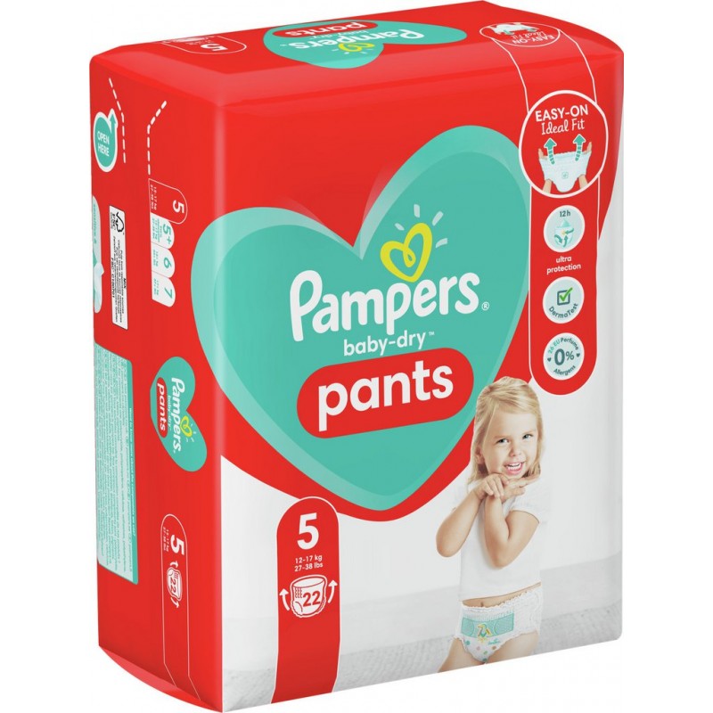 Pampers Couches-culotte taille 5 : 12-17Kg baby dry pants