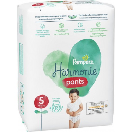 Pampers harmonie Couches culotte Taille 5 12-17Kg x20