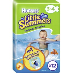 Little Swimmers Maillot de bain jetable taille 3/4 ans : 7-15Kg