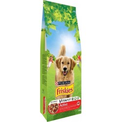 Friskies Croquettes Chiens Active Viandes Boeuf Méga Format 18Kg (lot de 4)