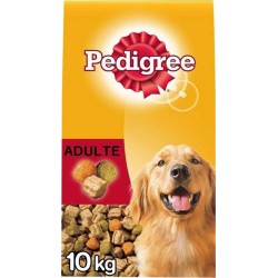 Pedigree Adulte Croquettes Chiens Boeuf Légumes 10Kg (lot de 2)