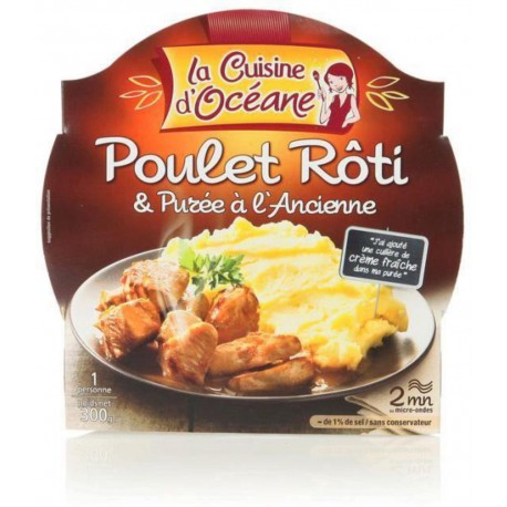 La Cuisine D'Océane Poulet rôti et purée à l'ancienne 300g (lot de 3)