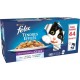 Felix Tendres Effilés en Gelée pour Chat Séléction Mer et Viandes 44x100g (lot de 3)