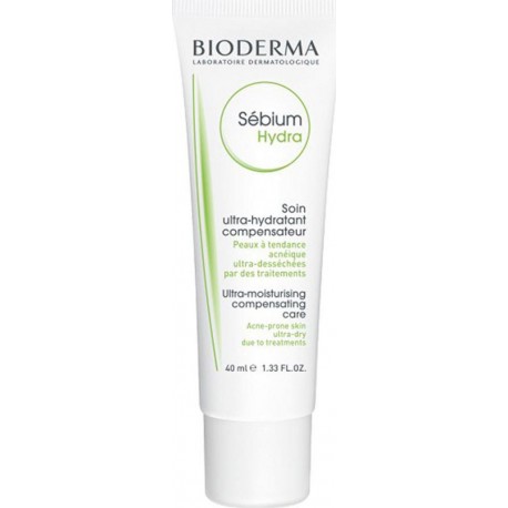 BIODERMA Sébium Soin Ultra-Hydratant Compensateur Peaux à Tendance Acnéique 40ml (lot de 2)