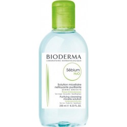 BIODERMA Sébium H2O Solution Micellaire Nettoyante Purifiante Peaux Mixtes Grasses 250ml (lot de 2)