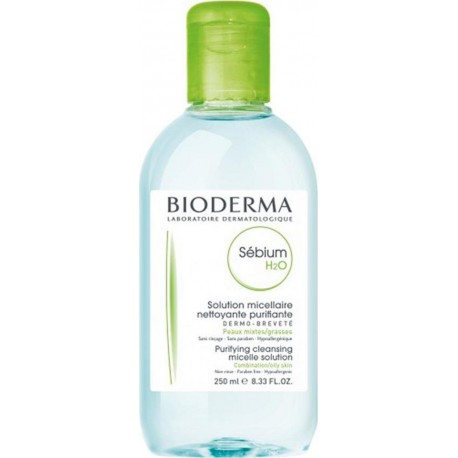 BIODERMA Sébium H2O Solution Micellaire Nettoyante Purifiante Peaux Mixtes Grasses 250ml (lot de 2)