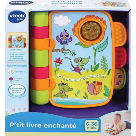 VTECH P'tit livre enchanté mes premières comptines