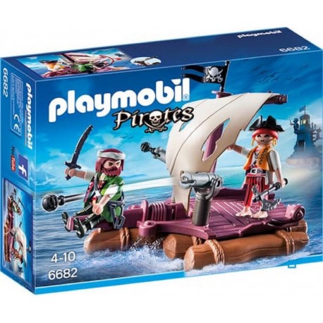 PLAYMOBIL 6682 Pirates - Radeau Avec Pirates Des Ténèbres