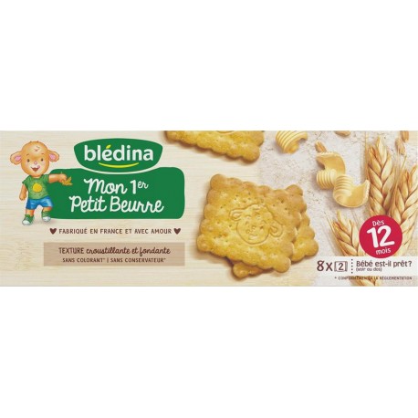 Blédina Mon 1er Petit Beurre (dès 12 mois) par 16 biscuit de 133g (lot de 6 soit 96 biscuits)