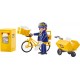 PLAYMOBIL 9806 Factrice avec vélo