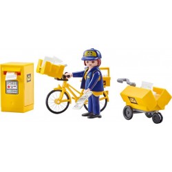 PLAYMOBIL 9806 Factrice avec vélo